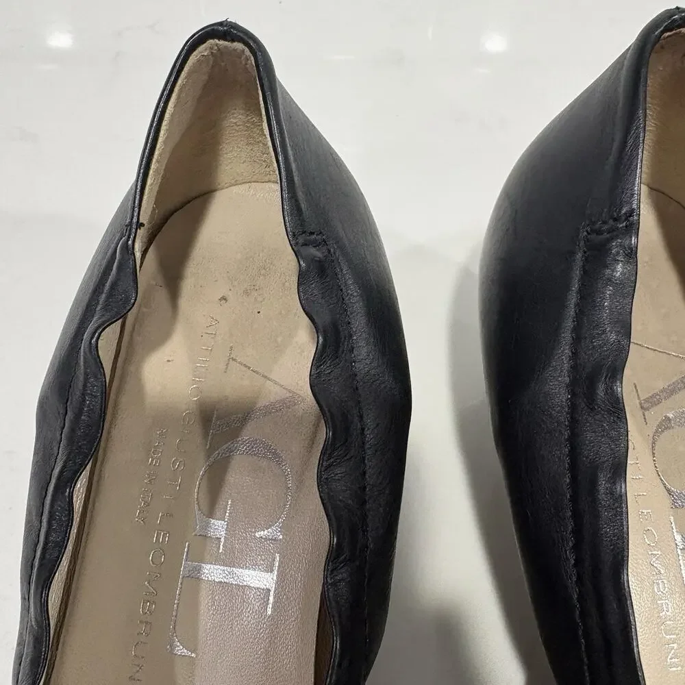 AGL | Wedges Shoes Leather Black Work Wear Career- Size 10.5 40.5